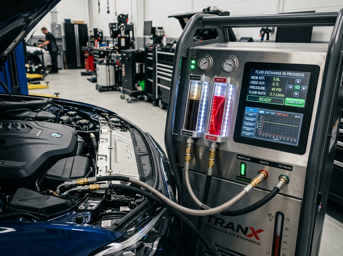 Equipamento computadorizado de diálise para troca de óleo de câmbio automático